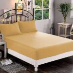 Fitted bed sheet (Yellow)