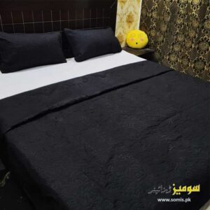 diamond bedspread black