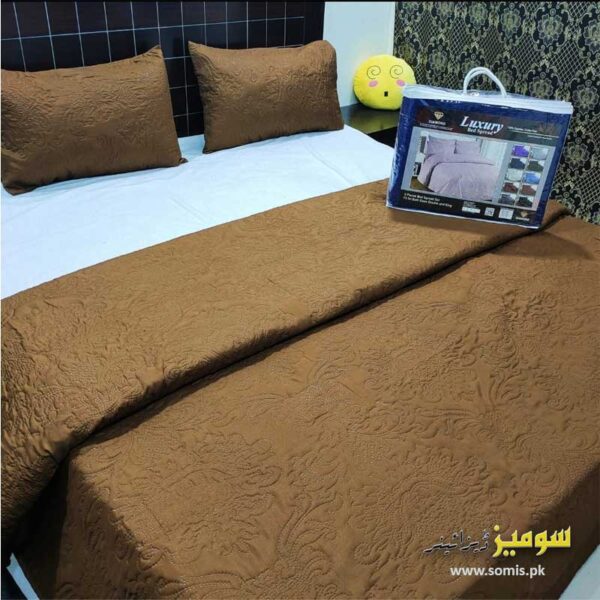 diamond bedspread brown