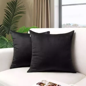 Velvet Cushion Covers Black