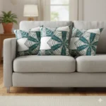 Watercolor Tropical Foliage Decorative Cushion