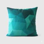 Modern Prism Polygon Pattern Pillow