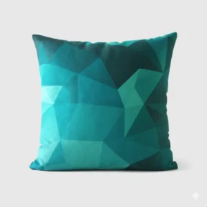 Modern Prism Polygon Pattern Pillow
