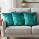 Modern Prism Polygon Pattern Pillow
