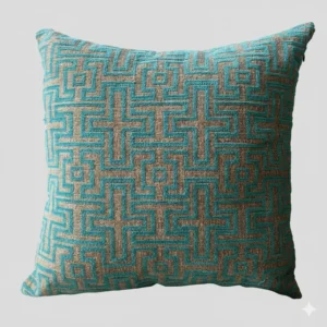 Luxury Jacquard Velvet Cushion Cover – Patterned Design