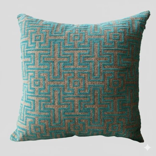 Luxury Jacquard Velvet Cushion Cover – Patterned Design