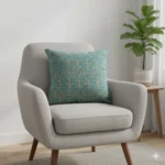 Luxury Jacquard Velvet Cushion Cover – Patterned Design