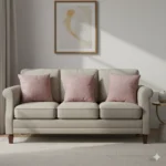 Pink Valvet Distressed Texture Throw Pillow