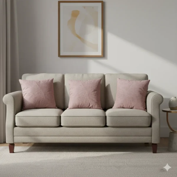 Pink Valvet Distressed Texture Throw Pillow