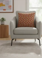 Luxury  jacquard velvet cushion cover brown - Image 2