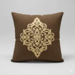 velvet whit motif cushion covers