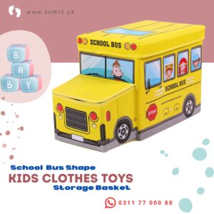 laundry Basket New School Bus Shape