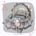 Baby cot basket gray