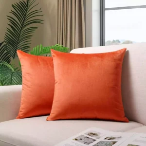 Velvet Cushion Covers orange