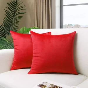 Velvet Cushion Covers red