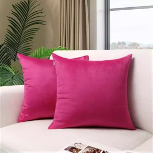 Velvet Cushion Covers shoking pink