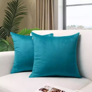 Velvet Cushion Covers teal