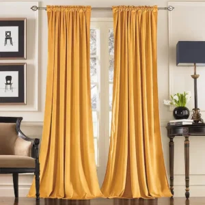 Velvet-Curtain-yellow