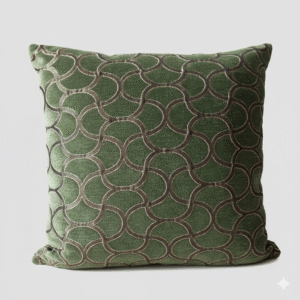 Luxury Jacquard Velvet Cushion Cover – Patterned Design