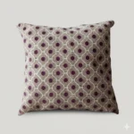 Luxury Jacquard Velvet Geometric Diamond Pattern Throw Pillow – Handwoven Textured Design
