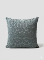 Luxury Jacquard Grey Velvet Cushion Cover – Patterned Design