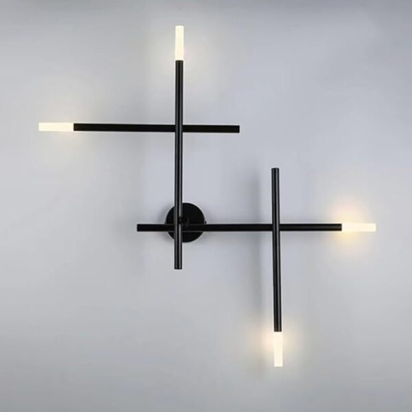 Modern Cross Line Wall Lamp Industrial Retro Wall Sconce Indoor Decorative Lighting Fixtures ，for Bedroom