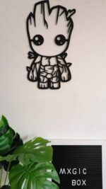 Baby Groot wall  art decor Wooden wall hanging