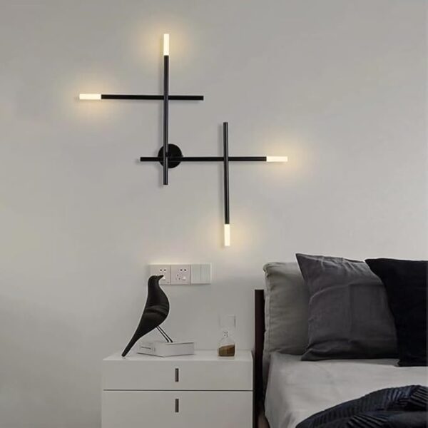 Modern Cross Line Wall Lamp Industrial Retro Wall Sconce Indoor Decorative Lighting Fixtures ，for Bedroom - Image 5
