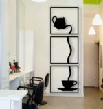 Tea Cup Wooden Wall Art Frame
