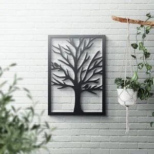 Wooden Tree Art | Rustic Tree Decor | Framed Tree Art | Tree Wall Art