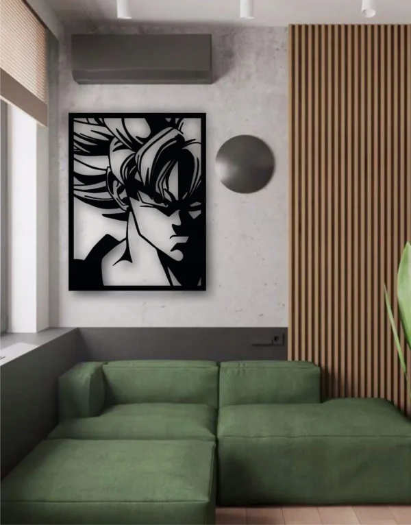 DRAGON BALL 60 cm son goku SOLID wall decoration openwork picture anime - Image 2