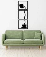 Tea Cup Wooden Wall Art Frame - Image 3