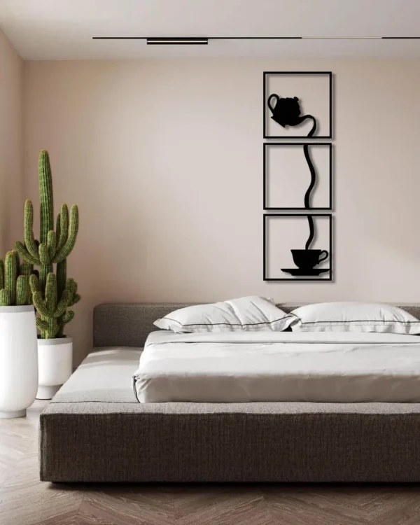 Tea Cup Wooden Wall Art Frame - Image 2