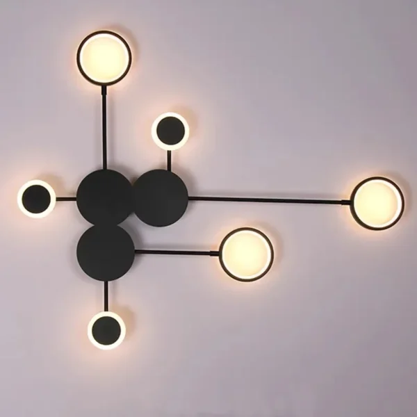 Modern LED wall sconce lighting for living room, hallway decoration, clock background lamp, home interior decoration lighting fixture - Image 3