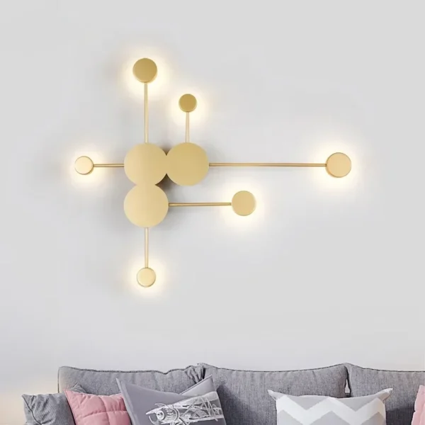 Modern LED wall sconce lighting for living room, hallway decoration, clock background lamp, home interior decoration lighting fixture - Image 2