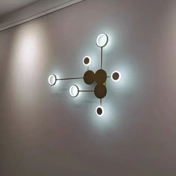 Modern LED wall sconce lighting for living room, hallway decoration, clock background lamp, home interior decoration lighting fixture - Image 6