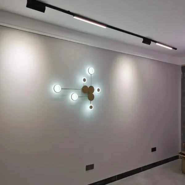 Modern LED wall sconce lighting for living room, hallway decoration, clock background lamp, home interior decoration lighting fixture - Image 7