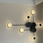 Modern LED wall sconce lighting for living room, hallway decoration, clock background lamp, home interior decoration lighting fixture - Image 5