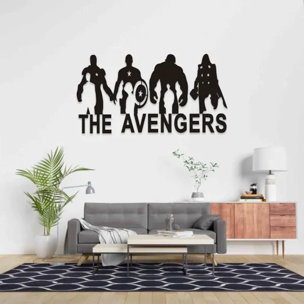 Avengers Wooden wall art home decor, Superheroes Concept Wall Decor - Image 1