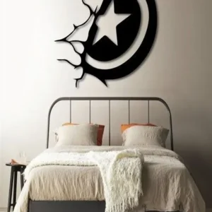Captain America Shield 3D Wooden Wall Art