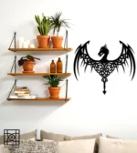 Celtic Dragon Wooden Wall Art, Natural Wood Veneer, Celtic Dragon Wall Decor - Image 2
