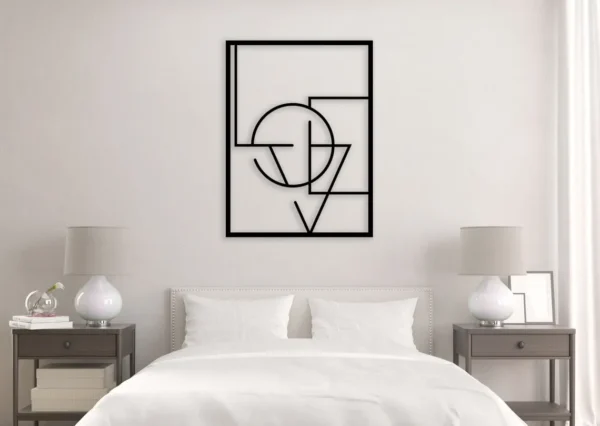 Love line drawings,Wooden wall decoration, wall decoration made of Wooden , wall picture made of Wood - Image 2