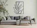 Window shaped branches wall decor - Rustic design with dried tree branches pattern on rectangular Wooden panel - Home decor gift - Wall art - Image 6