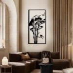 Tree and Flying Birds Wooden Wall Art,WoodenTree Wall Decor, Nature Themed Decor, Minimalist Laser Cut Tree and Birds,Gift for Nature Lovers
