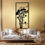 Tree and Flying Birds Wooden Wall Art,WoodenTree Wall Decor, Nature Themed Decor, Minimalist Laser Cut Tree and Birds,Gift for Nature Lovers