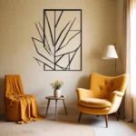 Window shaped branches wall decor - Rustic design with dried tree branches pattern on rectangular Wooden panel - Home decor gift - Wall art - Image 3