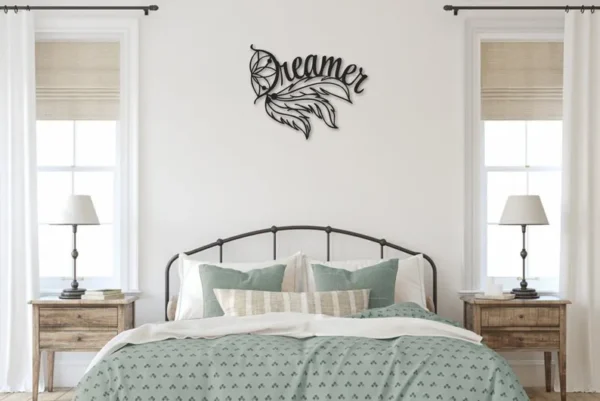 Dreamer Feather Wooden Wall Art