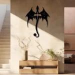 Dragon Wooden Wall Art, Wooden Fantasy Wall Decor,  Mythical Dragon, Legendary Dragon Art - Image 2