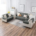 Ultrasonic Quilted Sofa Cover Grey - Image 2