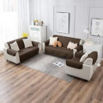 Ultrasonic Quilted Sofa Cover Brown - Image 2